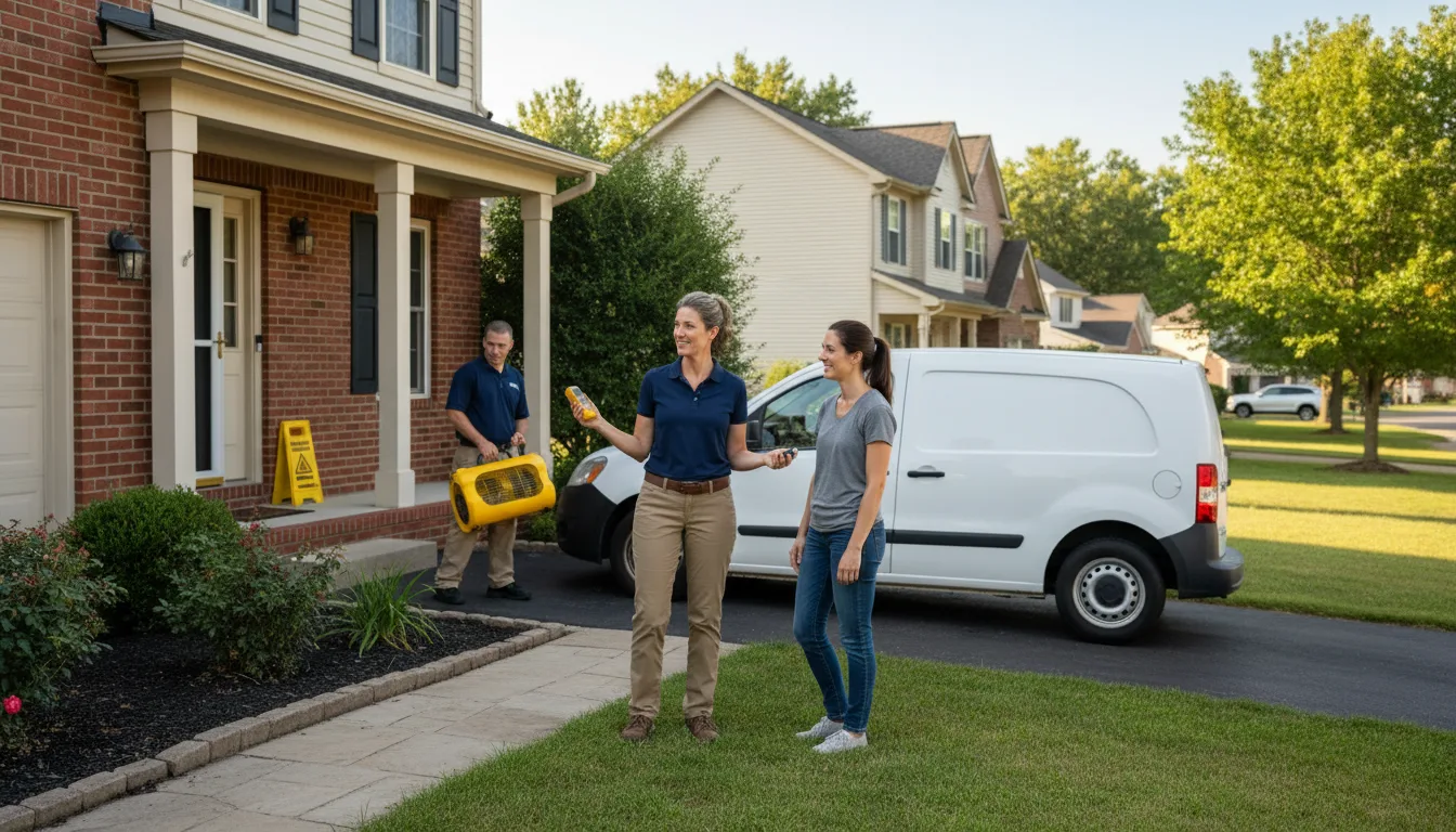 Residential water damage restoration in Colerain, NC